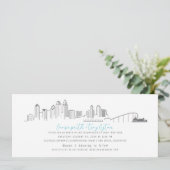 San Diego City Skyline Coronado Einladung zur Hoch (Stehend Vorderseite)