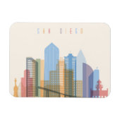 San Diego City Skyline Magnet (Horizontal)