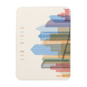 San Diego City Skyline Magnet (Vertikal)