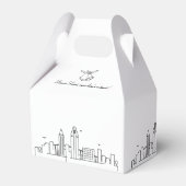 San Diego | City Skyline Wedding Geschenkschachtel (Rückseite)