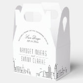 San Diego | City Skyline Wedding Geschenkschachtel (Geöffnet)