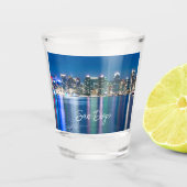 San Diego Cityscape Skyline Schnapsglas (Vorderseite)