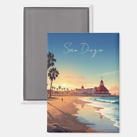 San Diego Coronado Magnet (Vorderseite/Rückseite)