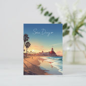 San Diego Coronado Postkarte (Stehend Vorderseite)