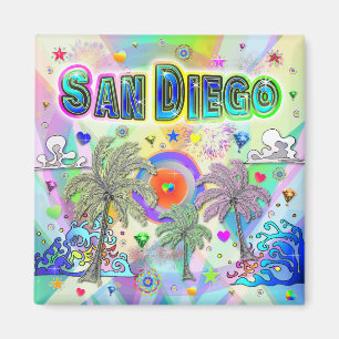 San Diego Deep Dream Magnet
