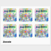 San Diego Deep Dream Sticker (Blatt)