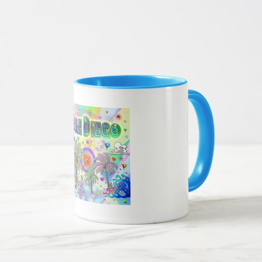 San Diego Deep Dream Tasse (VorderseiteRechts)