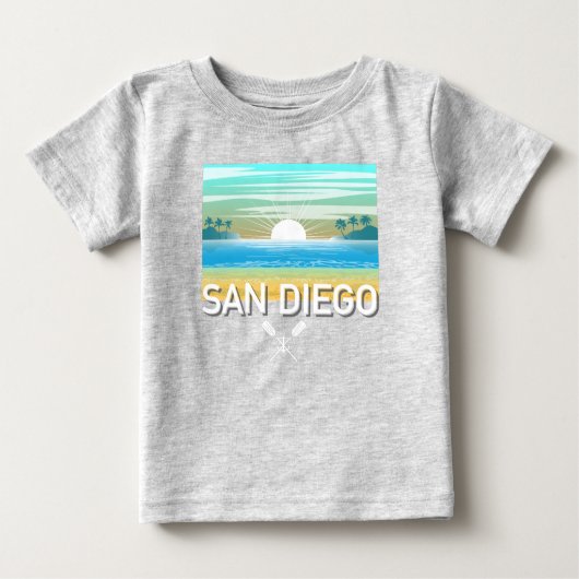 San Diego Design - Baby Fine Jersey T - Shirt (Vorderseite)