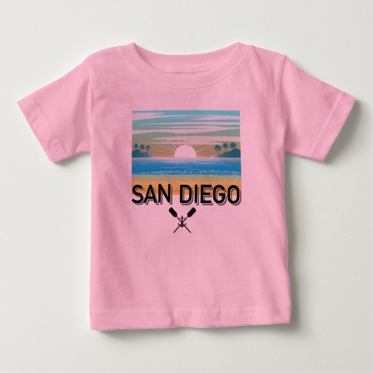 San Diego Design - Baby Fine Jersey T - Shirt (Vorderseite)
