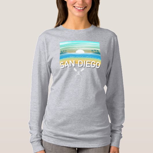 San Diego Design - Basic Long Sleeve T - Shirt (Vorderseite)
