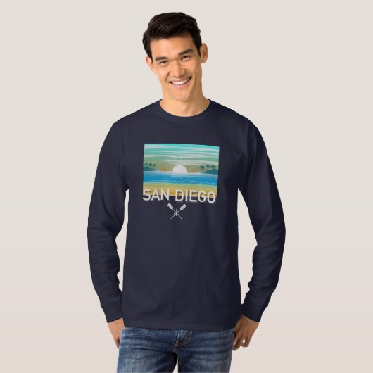San Diego Design - Basic Long Sleeve T - Shirt (Vorne ganz)
