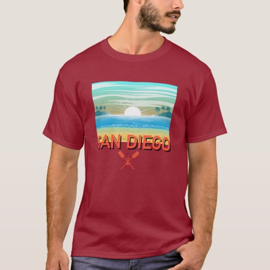 San Diego Design - Dark T - Shirt (Vorderseite)