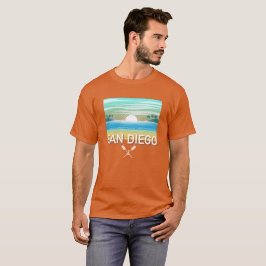 San Diego Design - Dark T - Shirt (Vorne ganz)