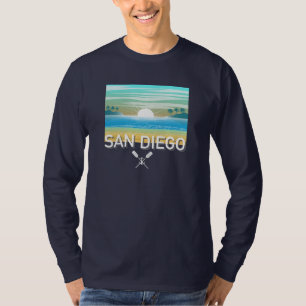 San Diego Design - einfaches Langarm-T-Shirt T-Shirt