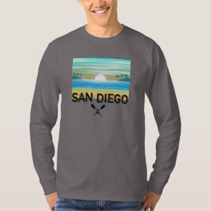 San Diego Design - einfaches Langarm-T-Shirt T-Shirt