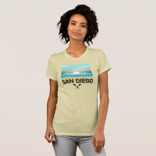 San Diego Design - Frauen-Bella+Leinwand Slim Fit T-Shirt (Vorne ganz)