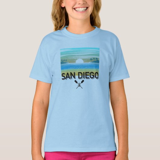 San Diego Design - Girls' Basic T - Shirt (Vorderseite)