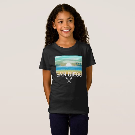 San Diego Design - Girls' Fine Jersey T - Shirt (Vorne ganz)