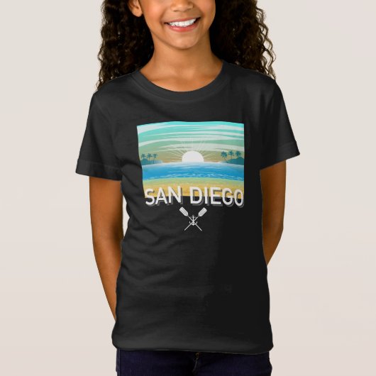 San Diego Design - Girls' Fine Jersey T - Shirt (Vorderseite)