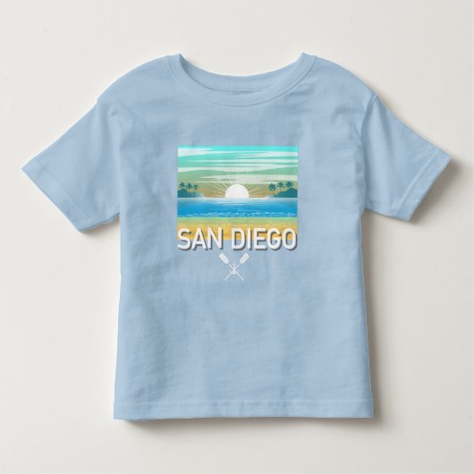 San Diego Design - Kleinkind Fine Jersey T - Shirt (Vorderseite)