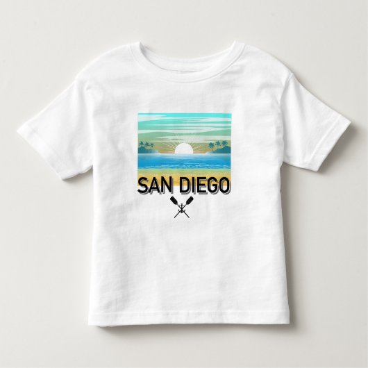 San Diego Design - Kleinkind Fine Jersey T - Shirt (Vorderseite)