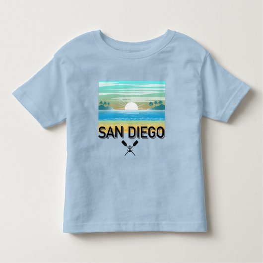 San Diego Design - Kleinkind Fine Jersey T - Shirt (Vorderseite)