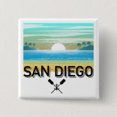 San Diego Design - Square Button (Vorderseite)