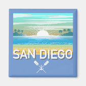 San Diego Design - Square Magnet (Vorne)