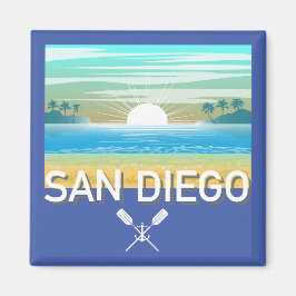 San Diego Design - Square Magnet