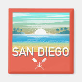 San Diego Design - Square Magnet (Vorne)