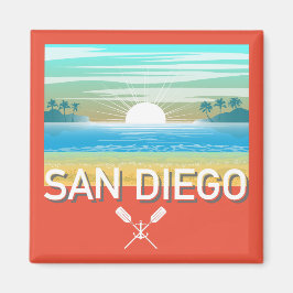 San Diego Design - Square Magnet