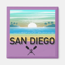 San Diego Design - Square Magnet