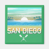 San Diego Design - Square Magnet (Vorne)