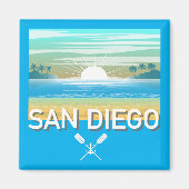 San Diego Design - Square Magnet (Vorne)