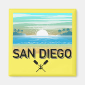 San Diego Design - Square Magnet (Vorne)