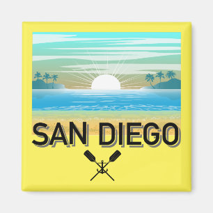 San Diego Design - Square Magnet