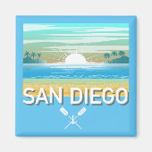 San Diego Design - Square Magnet (Vorne)