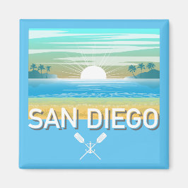 San Diego Design - Square Magnet