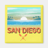 San Diego Design - Square Magnet (Vorne)