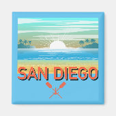 San Diego Design - Square Magnet (Vorne)