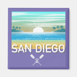 San Diego Design - Square Magnet