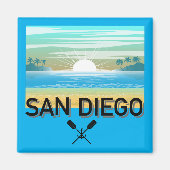 San Diego Design - Square Magnet (Vorne)