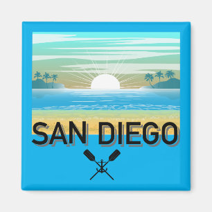 San Diego Design - Square Magnet