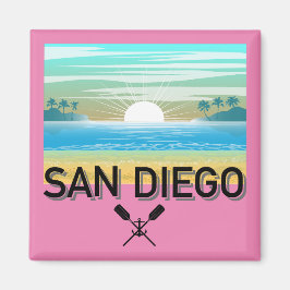 San Diego Design - Square Magnet