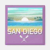 San Diego Design - Square Magnet (Vorne)