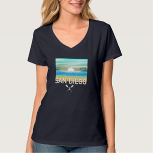 San Diego Design - Women's Basic V-Neck T - Shirt