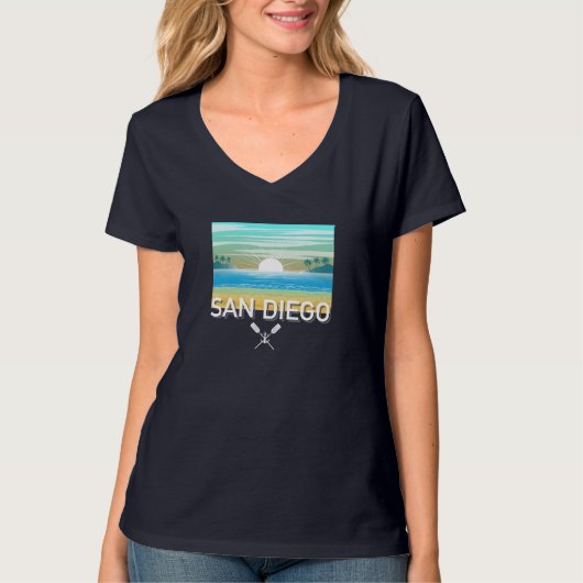 San Diego Design - Women's Basic V-Neck T - Shirt (Vorderseite)