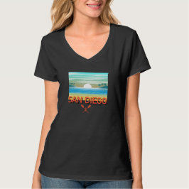 San Diego Design - Women's Basic V-Neck T - Shirt