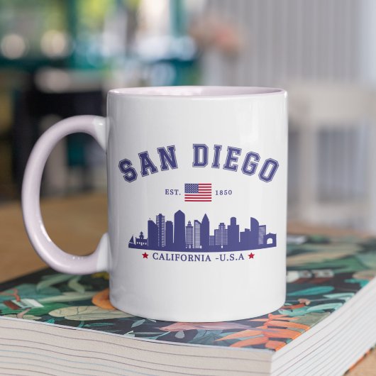San Diego Downtown Skyline Cali Dreaming Kaffeetasse