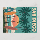 San Diego: Endlose Sommersurfwoben Postkarte (Vorderseite)